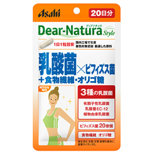 ディアナチュラスタイル 乳酸菌×ビフィズス菌+食物繊維・オリゴ糖 20粒(20日分) 1個
