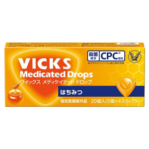 ヴイックス メディケイテッド ドロップ はちみつ 20個入×10個 
