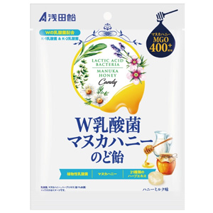 浅田飴  W乳酸菌マヌカハニーのど飴 60g 1個