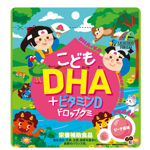 ユニマットリケン こどもDHA+ビタミンDドロップグミ 60粒 1個