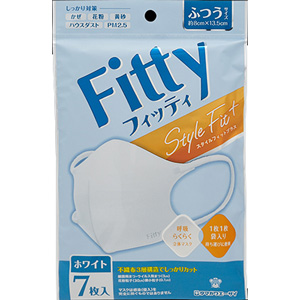 フィッティ スタイルフィットプラス立体 ホワイト ふつう 7枚入 1個