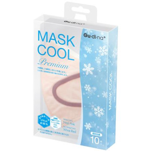 グディナ 快適立体冷感バイカラーマスク ネイルピンク (個別包装) 10枚入 1個