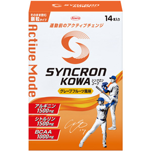 シンクロンコーワ アクティブモード 顆粒 グレープフルーツ風味 14 本入り 1個