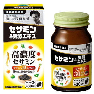 野口医学研究所 セサミン＆発酵エキス 30日分 60粒 1個