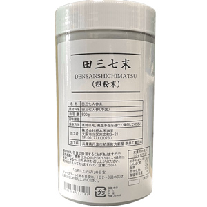 栃本天海堂 田三七末(粗粉末) 田七人参(デンシチニンジン)  500g 1個