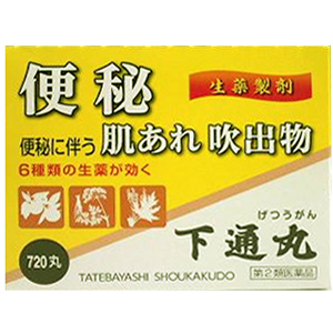 下通丸（げつうがん）720丸  1個