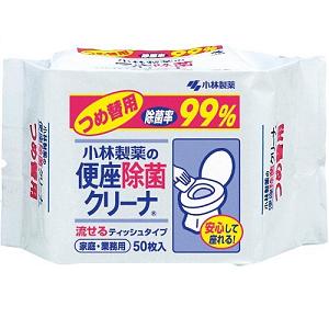 便座除菌クリーナー 家庭・業務用 つめ替 50枚 1個