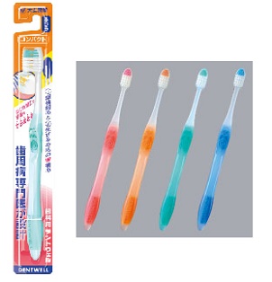歯科用デントウェル歯ブラシ コンパクト ふつう×12本 1個