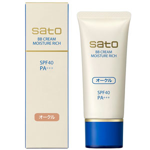 佐藤製薬 サトウ BBクリーム モイスチュアリッチ オークル 40g 1個