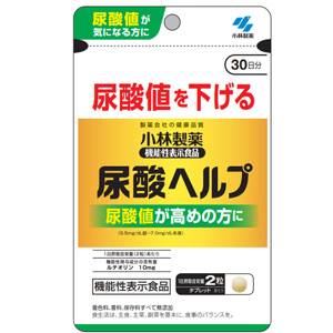 小林製薬 尿酸ヘルプ 60粒 30日分【機能性表示食品】 1個