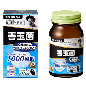 野口医学研究所 善玉菌 60粒 1個