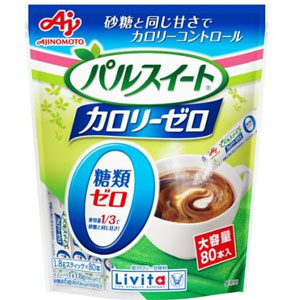 リビタ パルスイート カロリーゼロ 顆粒スティック 80本入×10個 同梱不可 