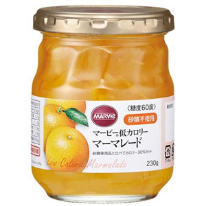 マービー低カロリー マーマレード 瓶詰 230g 1個