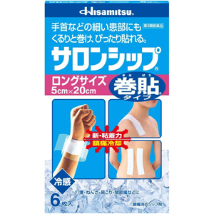 サロンシップ（巻貼タイプ）ロングサイズ 6枚入 キャンセル不可商品 1個