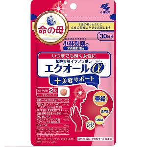 小林製薬 発酵大豆イソフラボン エクオールα +美容サポート 60粒 30日分 1個