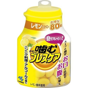 噛むブレスケア レモンミント 80粒 1個
