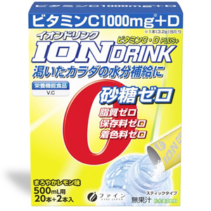 ファイン イオンドリンク ビタミンC・Dプラス 22本入 まろやかレモン味 1個