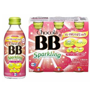 チョコラBB スパークリング グレープフルーツ&ピーチ味 140ml×6本(栄養機能食品)  1個