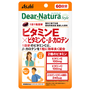 ディアナチュラスタイル ビタミンE×ビタミンC・β-カロテン  60粒(60日分) 1個