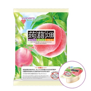 マンナンライフ 蒟蒻畑 白桃味 25g×10個入×12袋 