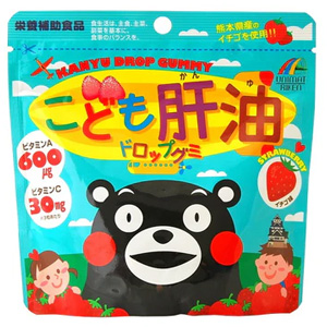 ユニマットリケン こども肝油 ドロップグミ（イチゴ味）90粒 1個