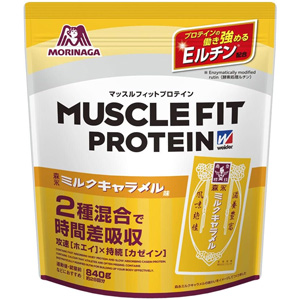 森永製菓 マッスルフィットプロテイン＜森永ミルクキャラメル味＞ 840g 1個