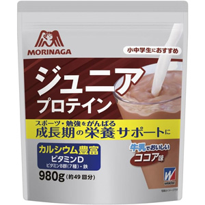 森永製菓 ウイダー ジュニアプロテインココア味 980g 1個
