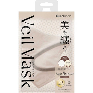 グディナ ヴェールマスク ライトブラウン (個別包装) 10枚入 1個