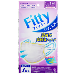 フィッティ ファインエアーマスク ホワイト やや大きめ 7枚入 1個