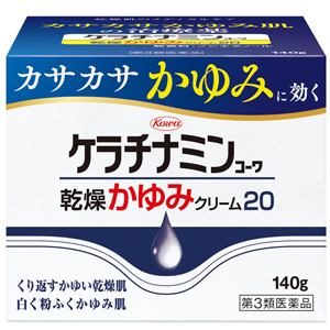 ケラチナミンコーワ乾燥かゆみクリーム20　140g 1個