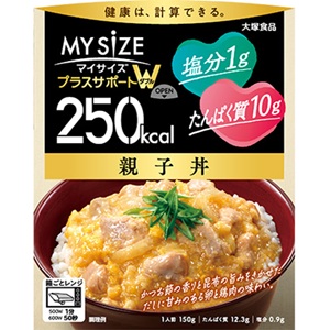 250kcalマイサイズ プラスサポートW 親子丼 150g 1個