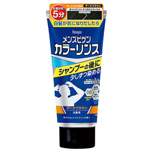 メンズビゲンカラーリンス ダークブラウン 白髪用 160g 1個