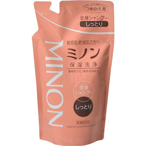 ミノン 薬用全身シャンプーしっとりタイプ 詰め替え380ml 1個