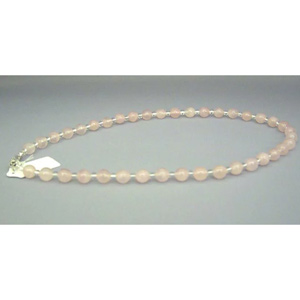 丸玉ローズクオーツネックレス 8mm丸玉 Lサイズ 1個