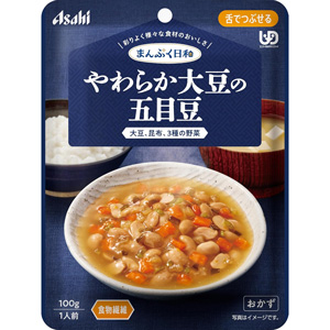 まんぷく日和 やわらか大豆の五目豆100g 舌でつぶせる