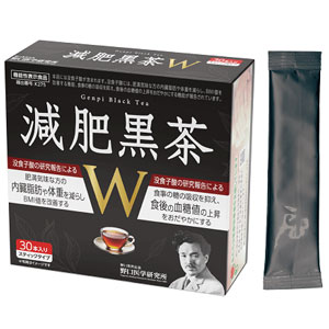 野口医学研究所 減肥黒茶Ｗ 15日分 30本入【機能性表示食品】 6個