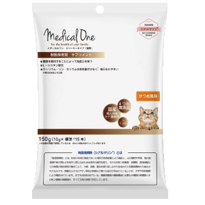メディカルワン クリーミータイプ(猫用) かつお風味 150g(10g×標準15本)×10袋 